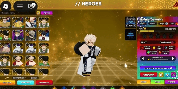 Account 2 Overload Secret Trait Sukuna + Law Evo