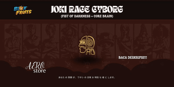 Gambar Product Joki get race cyborg (Fist of Darkness + Core Brain)
