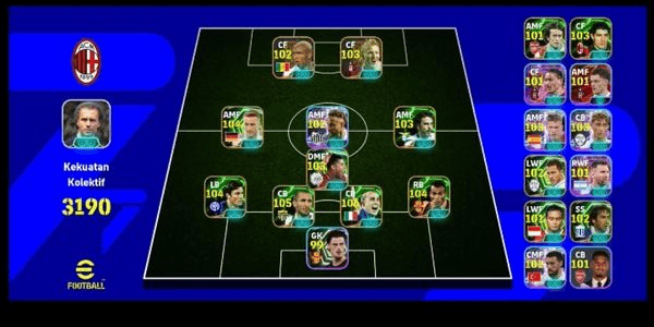 Gambar Product AKUN EFOOTBALL MOBILE GG SIAP PAKAI REUS EPIC + CAFU EPIC + KARTU GG LAINNYA + 3 MANAGER BOOSTER| SQUAD POWER 3190 + ALL PEMAIN 113