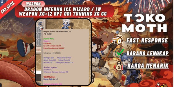Gambar Product Dragon Inferno ice wizard / IW weapon XG+12 Opt Odi tunning XG GG