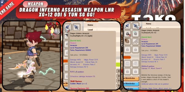 Gambar Product Dragon Inferno Assassin weapon LnR XG+12 Odi 5 tun SG GG!