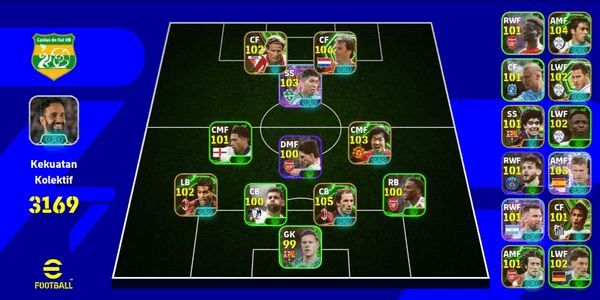 Gambar Product AKUN EFOOTBALL MOBILE GG SIAP PAKAI VAN NISTELROOY EPIC TERBARU + FORLAN EPIC OLD + KARTU GG LAINNYA| SQUAD POWER 3169 + ALL PEMAIN 146 NO BASE