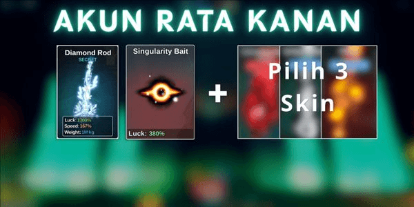 Gambar Product Akun Diamond Rod, Singularity Bait + Limited Skin Rod | Starter Secret