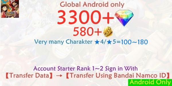 Gambar Product OPBR ONE PIECE Bounty Rush-8 account