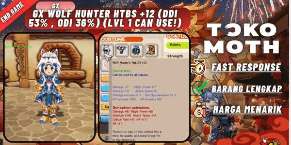 Gambar Product (Very Rare!) GX Wolf Hunter HTBS +12 (DDI 53% , ODI 36%) (Can be use from Level 1)