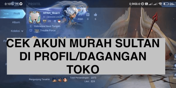 Gambar Product AKUN HOKI MURAH BANGET CEK PROFIL MURAH MERIAH
