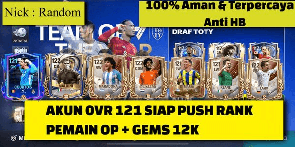 Gambar Product AKUN FC MOBILE SESUAI FOTO #2