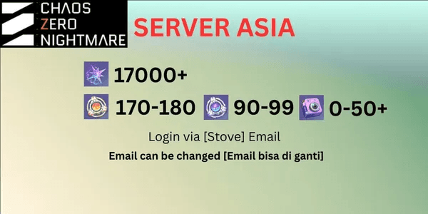 Account CZN Limited Series B [Asia Server]