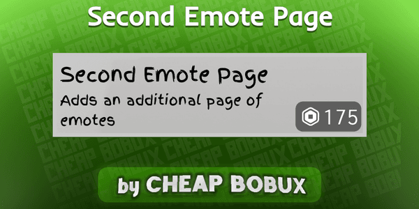 Gambar Product Second Emote Page