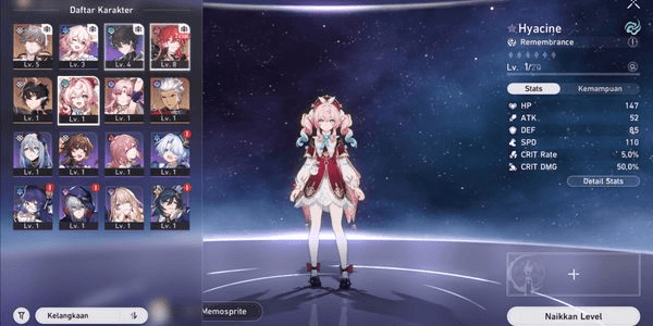 Gambar Product Starter Hyacine, Danheng Permanence, Archer + 1 Random *5 Standard Banner