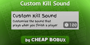 Custom Kill Sound