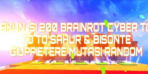 Gambar Product Account be a lucky block contains 200 Brainrot cyber random mutation