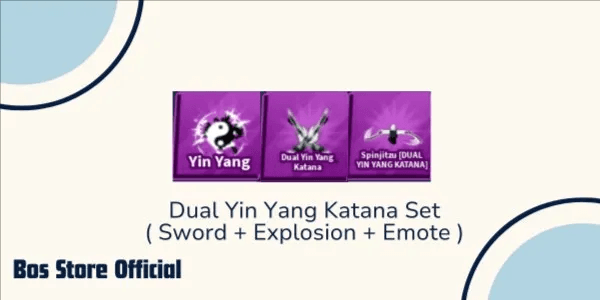 Dual Yin Yang Katana set