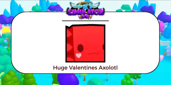 Gambar Product Huge Valentines Axolotl