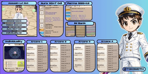 Gambar Product PREMIUM END GAME ACCOUNT – ASSASIN LVL 310 | FULL MAX ARCANE | Aura XG ODI | Indiv 10 | Perma Costume SSS