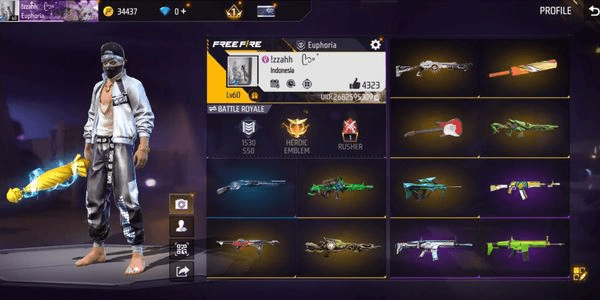 Gambar Product (0464) SG BUNNY BUNDLE KEREN | SKIN SENJATA 236 & VAULT 240 | ANTI HACKBACK | AMAN