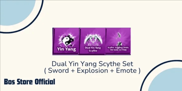 Dual Yin Yang Scythe set