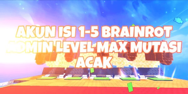 Gambar Product Account be a lucky block contents 1-5 admin brainrot