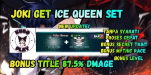 Joki Get Ice Queen Set + Title 87.5% (NEW UPDATE) | Sailor Piece