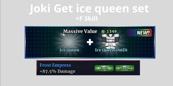 Gambar Product Joki Get New Ice Queen | sailor piece