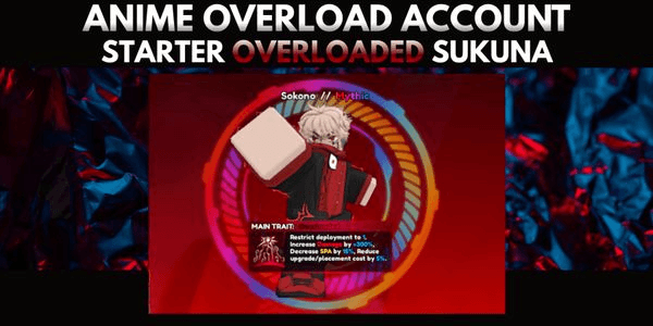 Gambar Product Akun Starter Overloaded Sukuna / Sokono - Anime Overload!