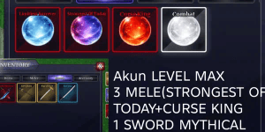 MAX LEVEL ACCOUNT 3 MELEE (STRONGEST OF TODAY+CURSE KING 1 SWORD MYTHICAL