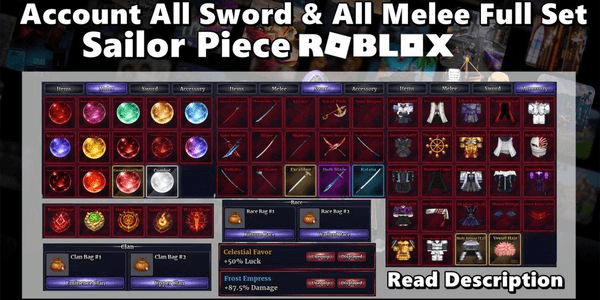 Gambar Product All Sword All Melee All Accessorry Full Set