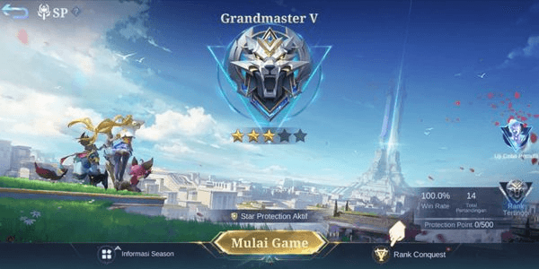 Gambar Product Akun Smurf Rank Grandmaster BP 32k+