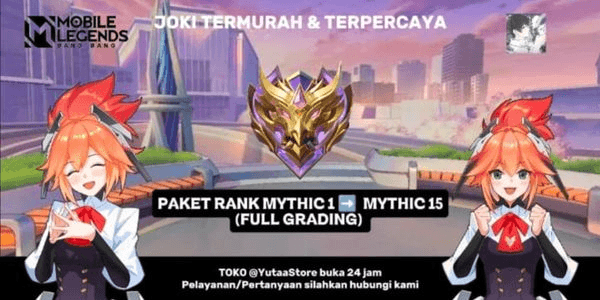 Gambar Product Paket Rank Mythic Full Placement (15 Bintang)