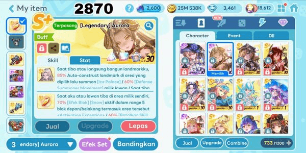 Gambar Product 2870 - AKUN GETRICH COSTUME LEGENDARY AURORA. COSTUME EVO BAMBINA. COSTUME EVO WHITE PHANTOM THIEF. LEGENDARY FIRE OBUT. LEGENDARY NARI