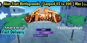 Akun Fruit Battlegrounds - Leopard V2 Lv 300 Max