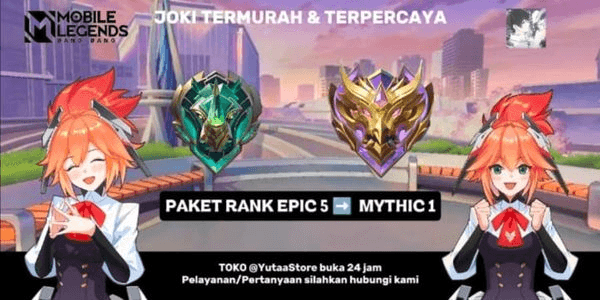 Gambar Product Paket Rank Epic 5-Mythic 1