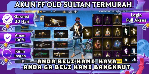 Gambar Product Akun Free Fire Sultan Murah Siap Pakai