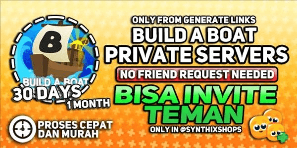 Gambar Product Build A Boat For Treasure Private Server 1 Bulan Termurah