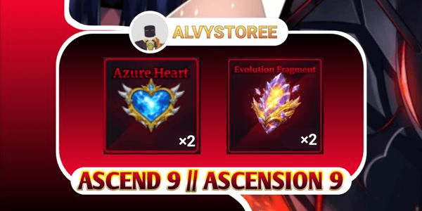 Gambar Product MATERIAL ASCEND 9 | ASCENSION 9 || Azure Heart + Evolution Fragment