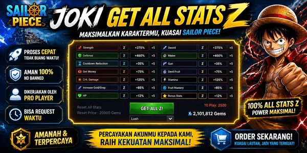 Gambar Product Joki Get All Stats Z (Bonus Gems) | Sailor Piece