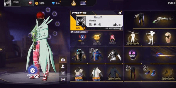 Gambar Product GARENA FREE FIRE ACCOUNT LVL 42 GOOD BUNDLE SEMI OLD ACCOUNT