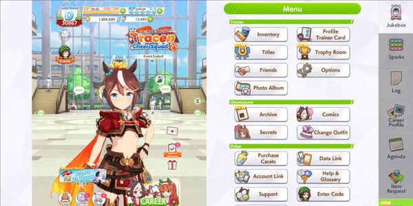 Gambar Product (Global)Uma Musume | 26 SSR Support Card | (Haru Urara uncap max)