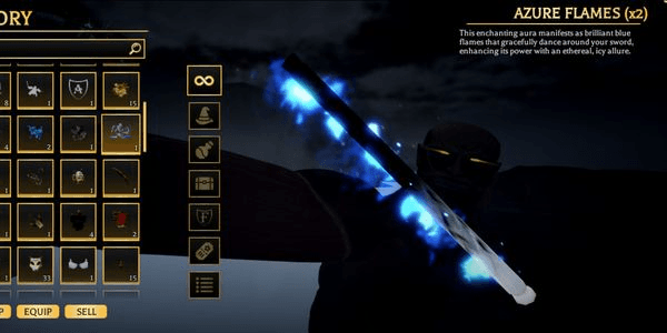 Azure Flame Aura