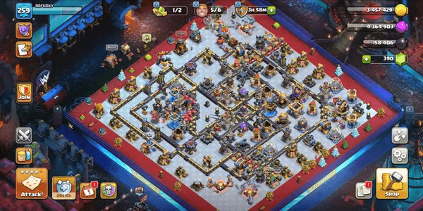LIMITED LATAR ||5012 WAR STAR|| TH18 XP 259||5 HEROES MAXED|| EQUIPMENT EPIC MAXED ||GOOD DEFENSE AND TROOPS FOR WAR