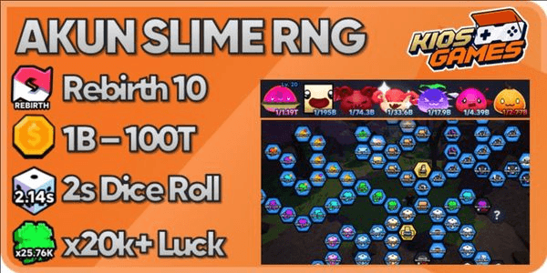 Gambar Product Akun Slime RNG Rebirth 10