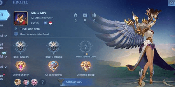 Gambar Product AKUN SMURF RANK GM 100% BER BP