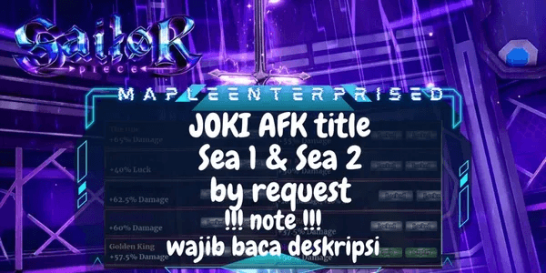 Joki Afk Title by Request | Sailor Piece