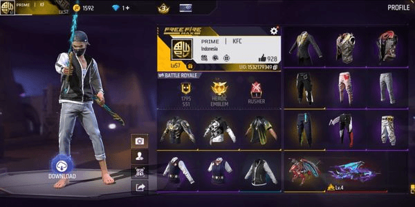 Gambar Product AKUN FREE FIRE SEMI OLD GAGAH MURAH