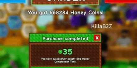 Gambar Product 600,000+ honey coin SUPER!!! GROW A GARDEN Bizzy Bee Event