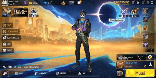 Gambar Product AKUN FREE FIRE SG LUMUT POLOSAN JOKER V2 ON
