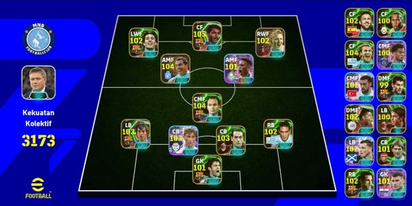 Gambar Product SELLING EFOOTBALL MOBILE ACCOUNT EPIC TEVEZ | EPIC ROMARIO | EPIC BOJAN | EPIC NESTA & SQUAD READY TO PUSH DIVISION