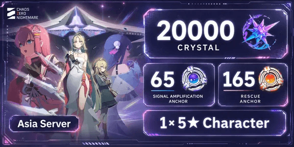 Chaos Zero Nightmare CZN Crystal Account First Edition