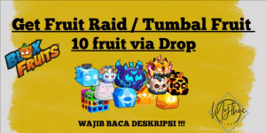 Get 10 Fruit Raid / Tumbal Trade Blox fruit SEA 2