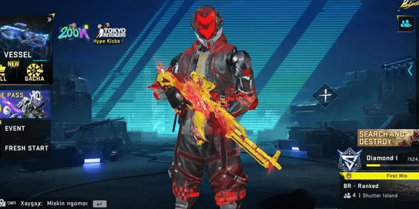 Blood Strike Account Special | Asia | Lv 34 | RPK - Vermilion Silence [Limited] | Medium Weapon & Character Skins | #12MAY26RV3